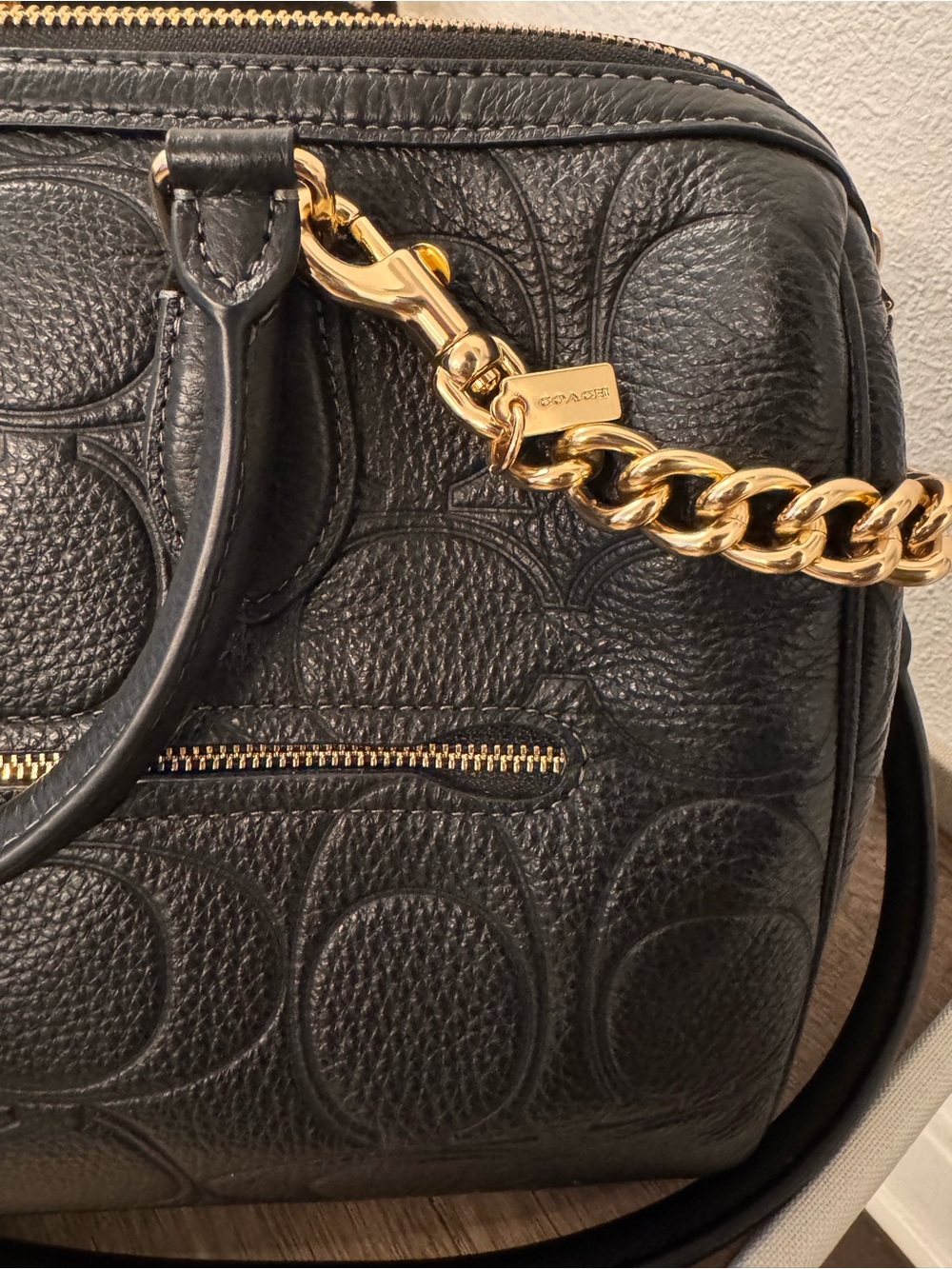 Coach Rowan Large Satchel in Signature Leather + Chain & Strap Set - Picture 4 of 9